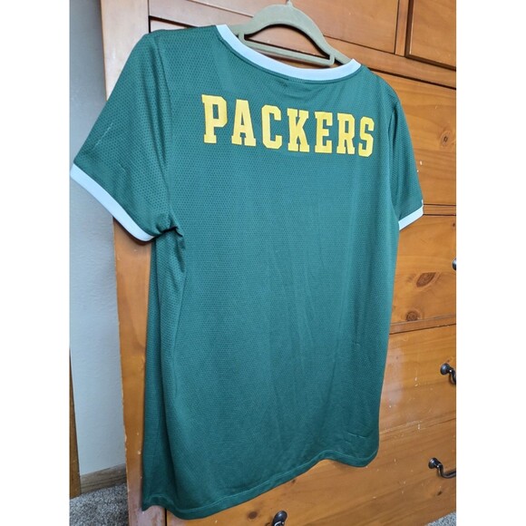 Victoria's Secret PINK Green Bay Packers NFL Football Jersey Size Large Green - Picture 6 of 12